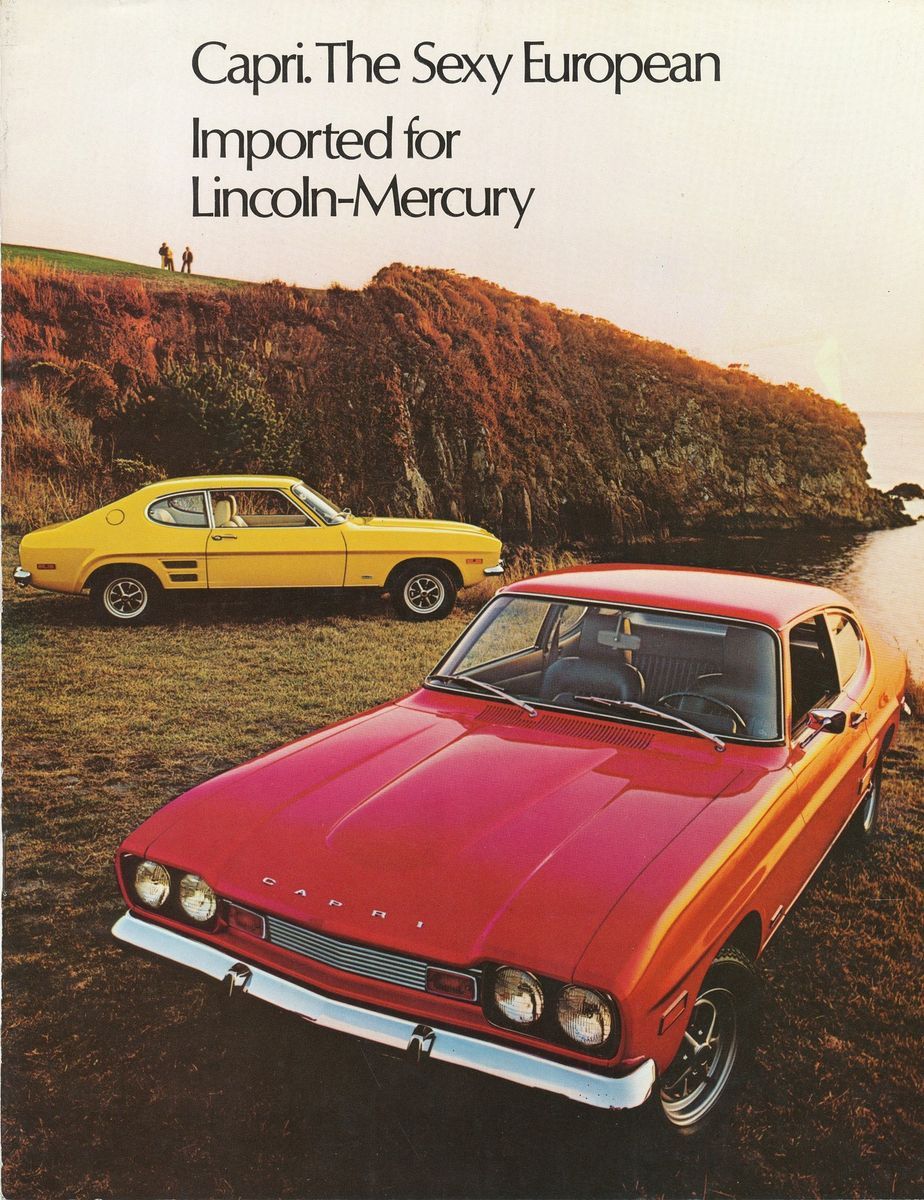 1972 Mercury Capri Catalog Sexy But Forgotten European