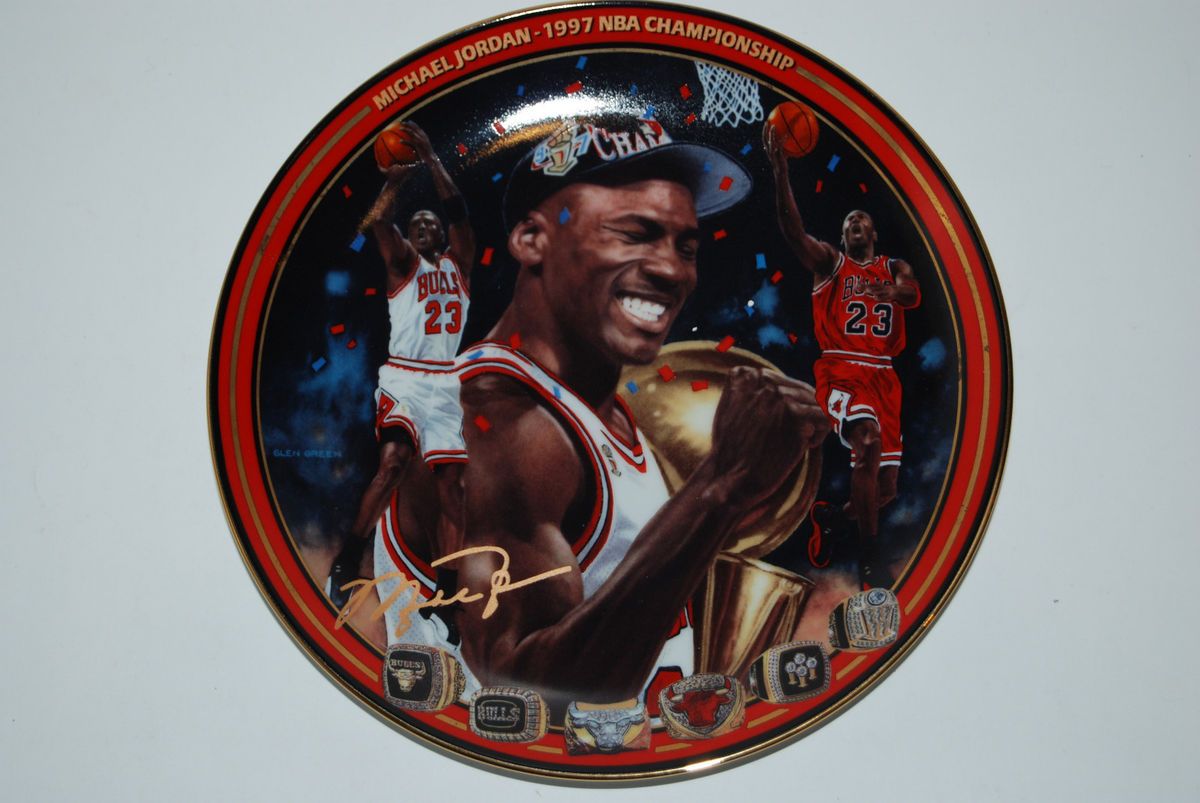 Michael Jordan Plate 2000 BRADFORD 1997 NBA CHAMPION Upper Deck NBA w