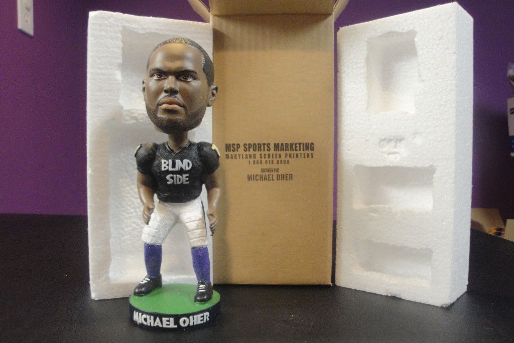 New 2011 Michael Oher The Blind Side Bobblehead Baltimore Ravens