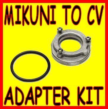 MIKUNI TO CV CARBURETOR AIR CLEANER BOX ADAPTER COMPLETE KIT HS42 001