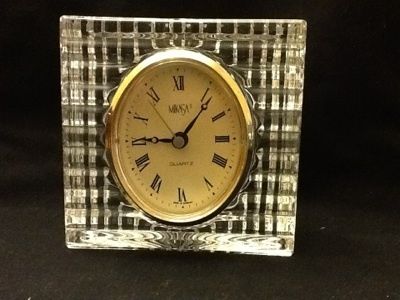 Mikasa Crystal Sutton Place Mantle Clock Austria