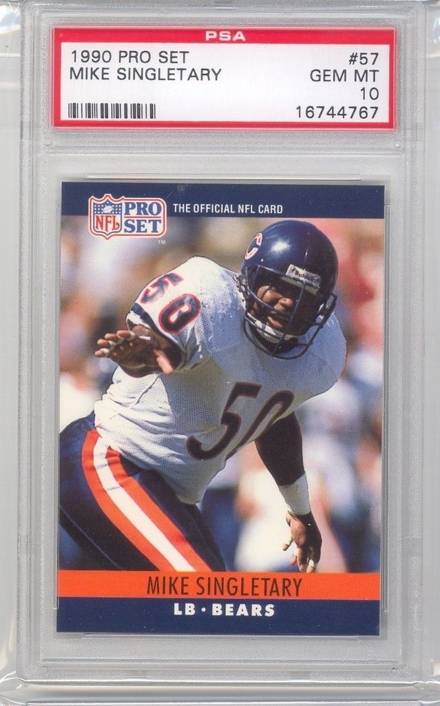 1990 Pro Set Mike Singletary HOF 57 PSA10 PSA