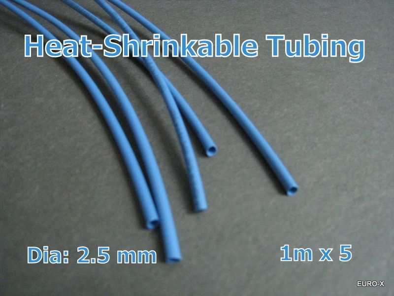 Blue 3/32 Dia 2.5 mm HEATSHRINK TUBING #A9 5M = 16ft