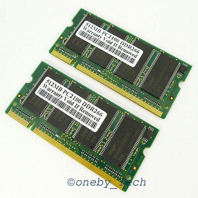 1GB 2X512MB DDR 200pin Memory DELL INSPIRON 1100 1100C 4150 500M 5100