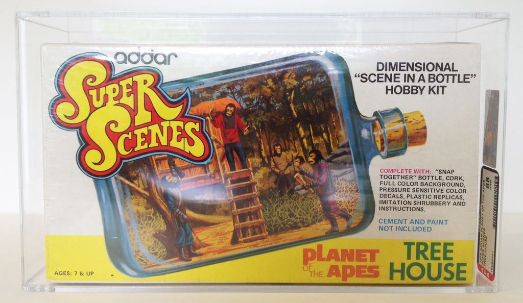 Planet of the Apes Super Scenes Tree House Hobby Kit 1975 AFA Graded