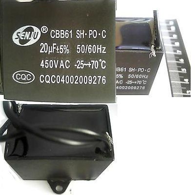 cbb61 MOTOR CAPACITOR 20 UF ±5% 450 VAC 50 60 HZ