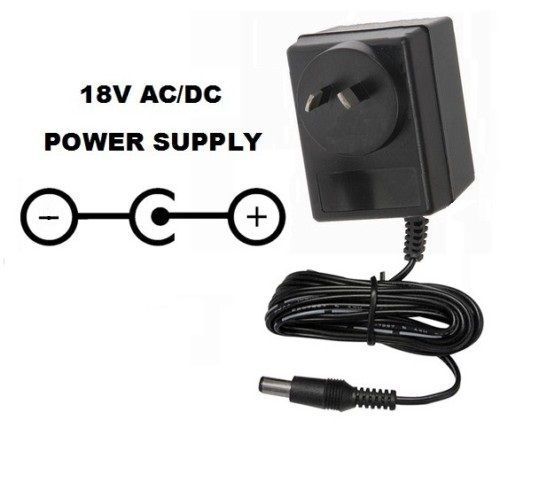 18 VOLT 600 MA AC/DC POWER SUPPLY ADAPTER 18V 0.6A NEW