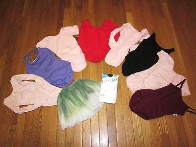 Newly listed Girls Dance Leotards/Tight​s/Skirt NWT Sz 6X 7