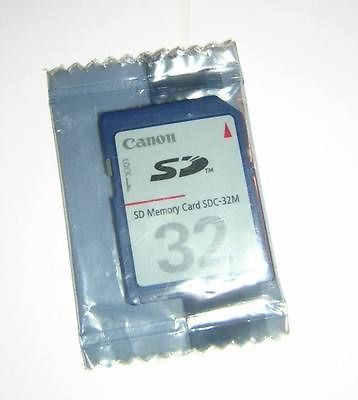 Canon 32MB Original SecureDigital SD Memory Card SDC 32M NEW