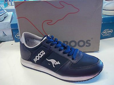 BA 16 Mens Kangaroos Navy Leather Sneaker