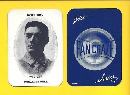 1904 Fan Craze HARRY DAVIS, Athletics/As WG 2 REPRINT