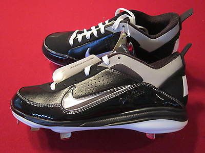 NEW Nike Air Show Elite 2 Metal Baseball Cleats Mens Black/White