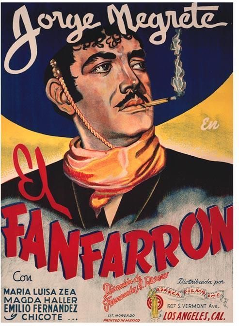 EL FANFARRON MEXICAN CHARRO MOVIE POSTER PRINT NEGRETE