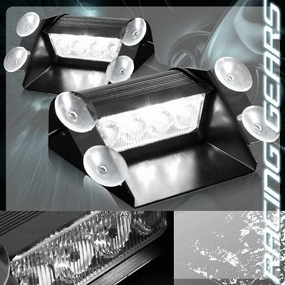 1x 3rd Gen 4 White LED Interior 3x Mode Warning Signal Flash Strobe