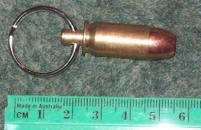 NOVELTY BULLET KEYRING   .45 AUTO REM UMC INERT COLLECTIBLE