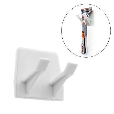 Set Of 2 Razor Hanger Shower Bath Wall Hooks Stick On Organizer Caddy