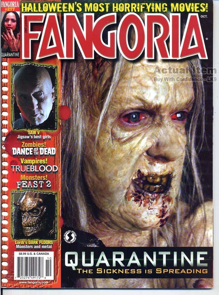 Fangoria 277 QUARANTINE Wicked Lake TRUE BLOOD Feast 2 DANCE OF THE