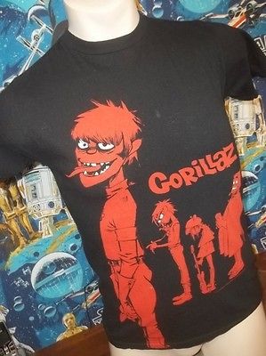 THE GORILLAZ   2011 promo vintage t shirt soft  M 