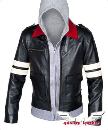 PROTOTYPE ALEX MERCER NEW MENS LEATHER JACKET BIKER FASHION¡¡