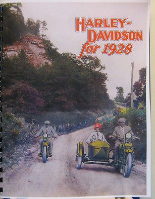 Harley Davidson Motorcycle & Sidecar Sales Brochure Showing All Models