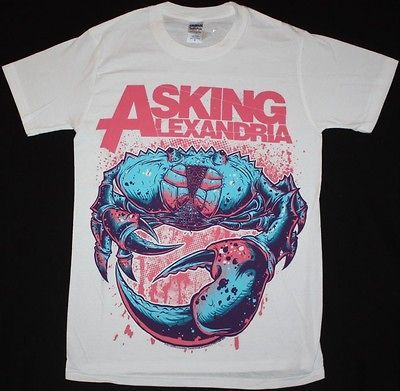 ASKING ALEXANDRIA CRAB METALCORE PARKWAY DRIVE ENTER SHIKARI NEW WHITE