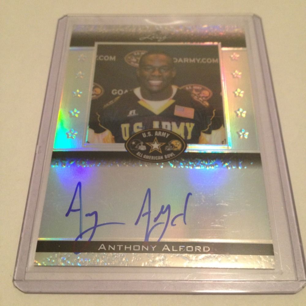 2012 Leaf Anthony Alford Army All American #33/50 So Miss QB And MLB