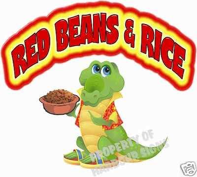 Red Beans & Rice Decal 14 Concession Cajun Creole Food Truck