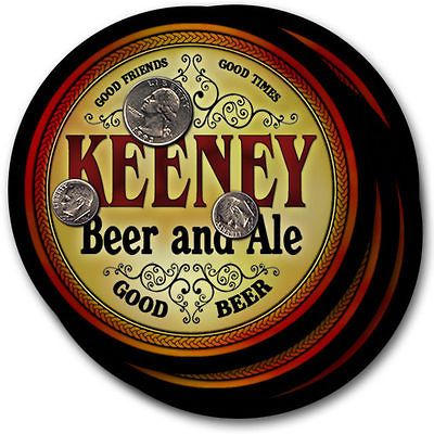 Keeney s Beer & Ale Coasters   4 Pack