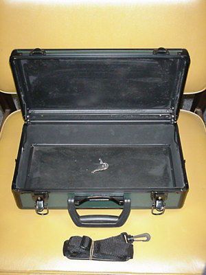 GREEN ALUMINUM BRIEFCASE ATTACHE GUN TOOL WORK CASES