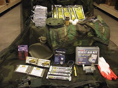 SURVIVAL KIT* BUG OUT BAG PREPPER LARGE ALICE PACK & SUPER SUPPLIES