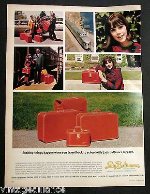 Vintage 1966 Pretty Colleen Corby on a Train w/ Lady Baltimore Luggage