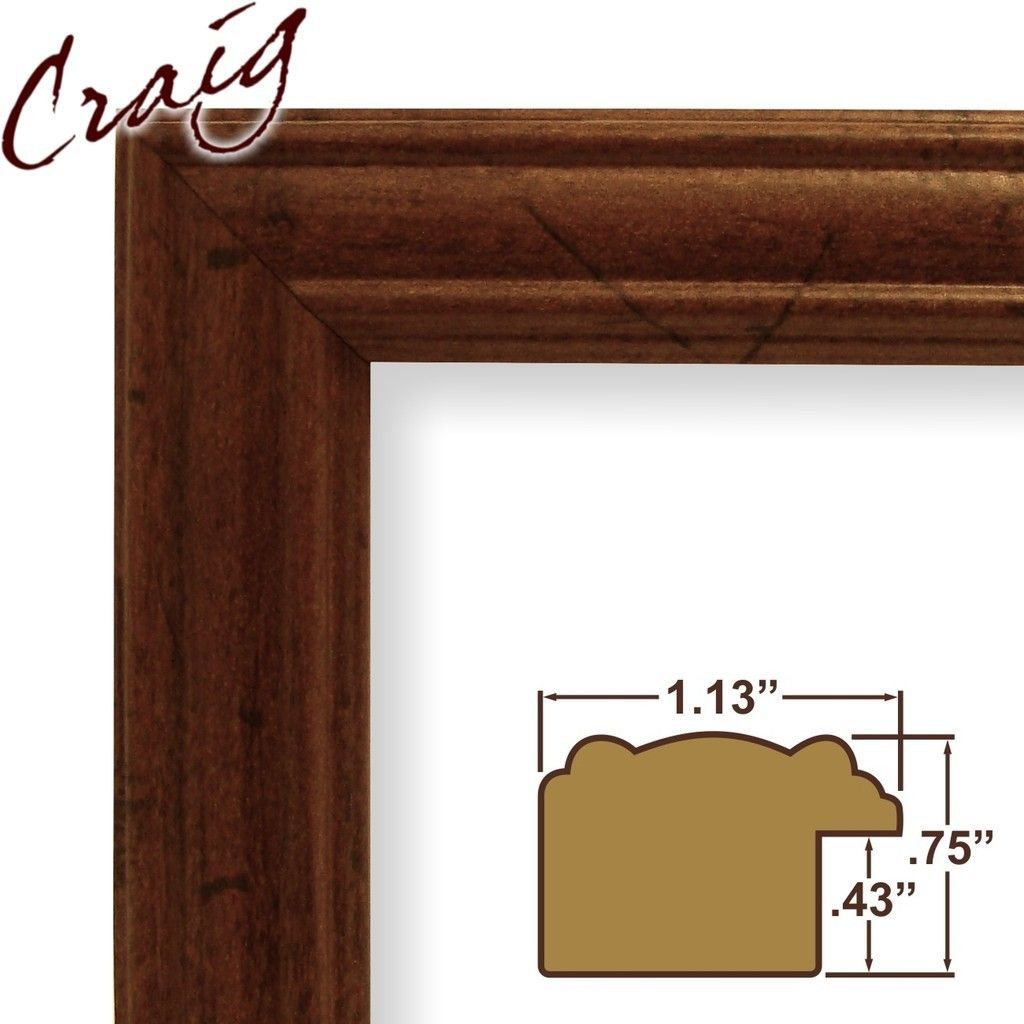 Dark Walnut Distressed Picture Frames Poster Frames