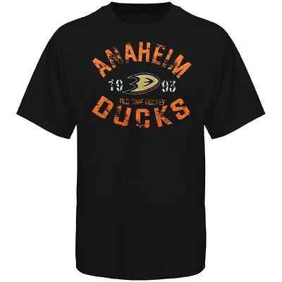 Old Time Hockey Anaheim Ducks Five For Fighting Adams T Shirt   Black