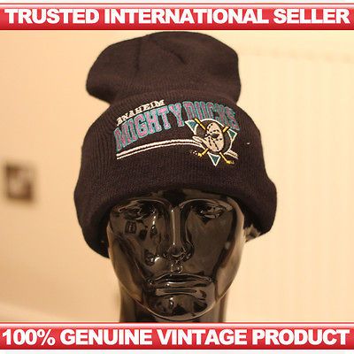 Vintage Anaheim Mighty Ducks Beanie Snapback Hat Cap Starter 90 Splash