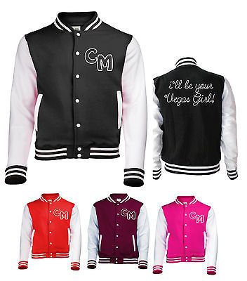 ll be Your Vegas Girl varsity baseball JACKET sweater MAYNIAC