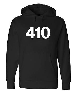 410 AREA CODE Unisex Fleece Sweatshirt. Annapolis, Baltimore, Columbia