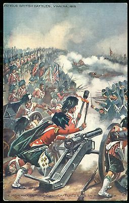 BRITISH BATTLE Highlanders At Vimiera Tuck Military Postcard CATON