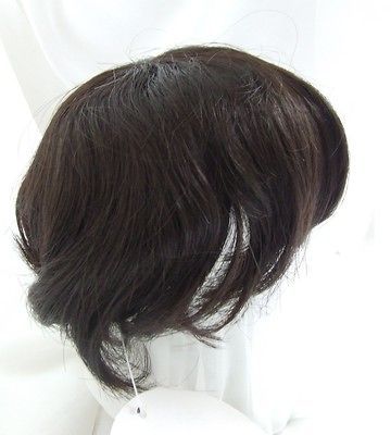 Size 15/16 Baby Style Brown/Black Doll Wig Reborn OOAK BJD Dollfie