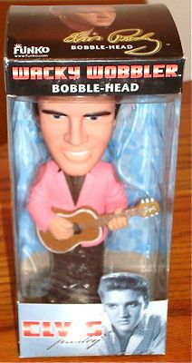 ELVIS PRESLEY WACKY WOBBLER BOBBLE HEAD NEW IN BOX FREE U.S.A