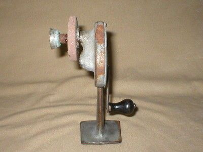 Antique Hand Wind Sharpening Stone Speedo Sharpener Central