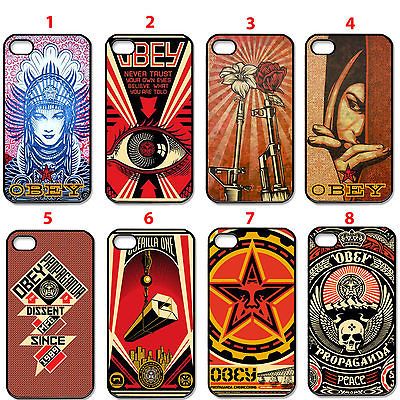 Assorted Design OBEY Propaganda Fans black apple iphone 4 4s hard case