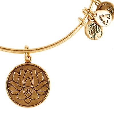 Alex and Ani Lotus Peace Petals Russian Gold