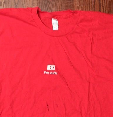 iPod Shuffle Apple Products Technology  Player Damaged T Shirt Red