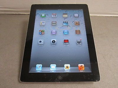 APPLE IPAD 2 MD067LL 64GB WIFI + 3G AT&T 9.7 SCREEN A1396 TABLET JG