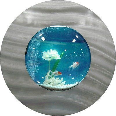 NEW WALL AQUARIUM 22 PORTHOLE Black or Silver SALE 