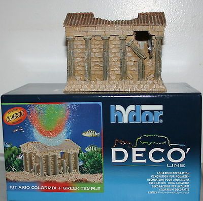 HYDOR KIT ARIO COLORMIX + GREEK TEMPLE CLASSIC COLLECTION AQUARIUM