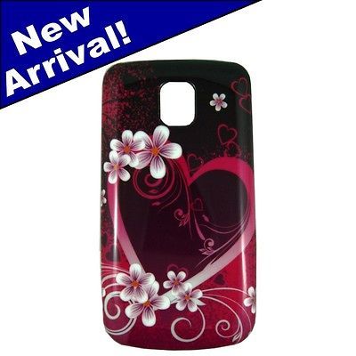 Optimus T printed Heart designe Hard shell cell phone skin cover case