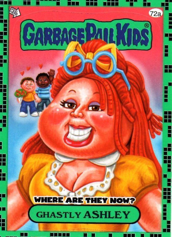 GARBAGE PAIL KIDS FLASHBACK 2 GREEN GHASTLY ASHLEY 72A