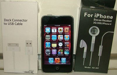 AS NEW APPLE IPOD TOUCH 64GB BLACK   A1318 3RD GENERATION  PLAYER