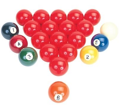 Aramith 2 1/8 American Snooker Ball Set for Pool Table Billiard